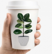 一次性纸杯定 制批发加厚广告杯子定 做印logo咖啡奶茶喝茶
