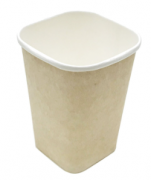 一次性纸杯咖啡奶茶豆浆杯加厚带盖双层商用广告办公方杯茶水杯子